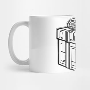 Monochrome Gift Box Graphic No. 621 Mug